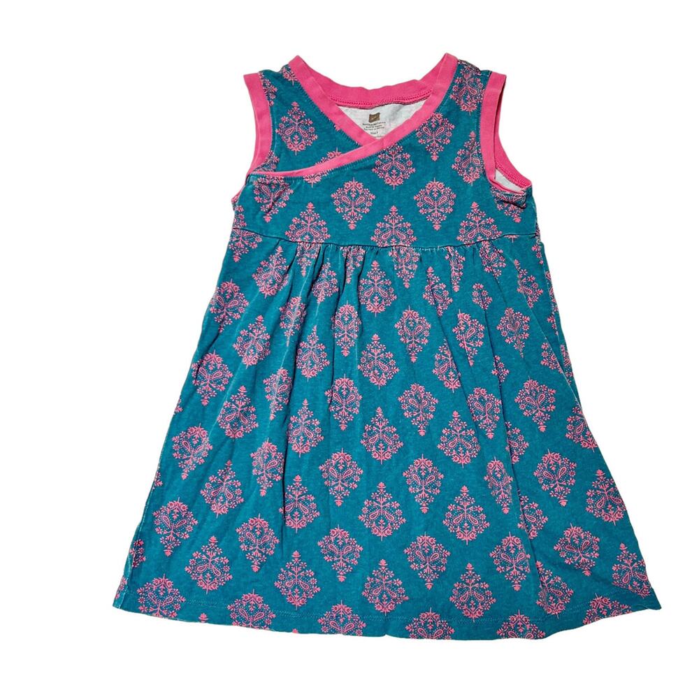 Tea Collection Wrap Neck Dress Size 5